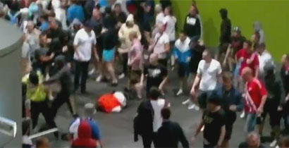 Rosyjscy kibice we Wrocławiu