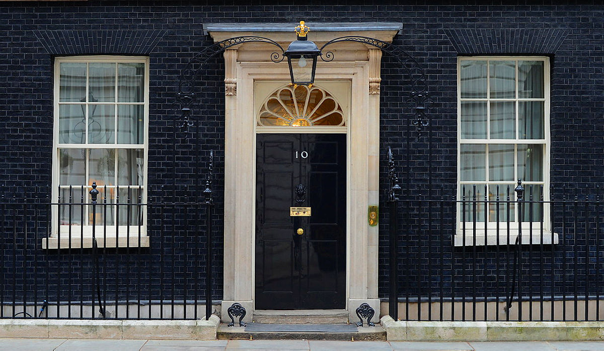 Budynek przy 10 Downing Street gdzie siedzibę mają premierzy Wielkiej Brytanii